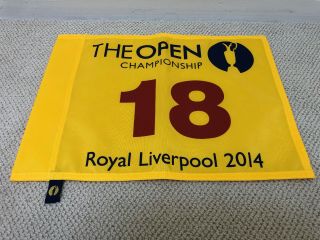 2014 Official British Open Royal Liverpool Rory Pin Flag Pga Us Open Golf Flag