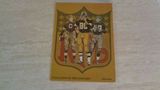 1969 Nfl Evolution Of The Uniform Packet With 5 Player Prints - Kimberly - Clark