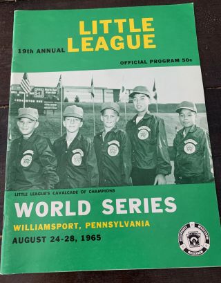 Little League World Series Official Program 1965 19th Annual