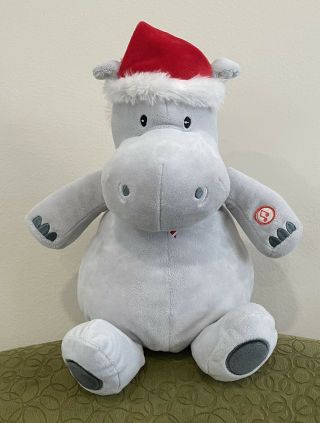 Hallmark 13 " I Want A Hippopotamus For Christmas Musical Singing Hippo Plush