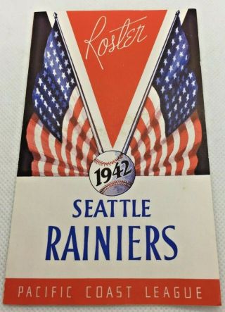 1942 Seattle Rainiers Minor League Baseball Roster Schedule