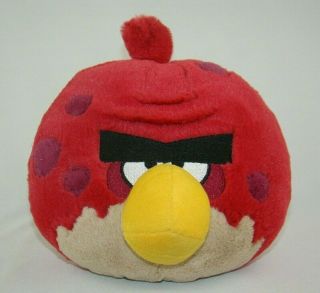 Angry Birds Red Spotted Terence 8 " Plush With Sound 2010 Commonwealth
