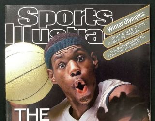 LeBron James Sports Illustrated 2/18/02 Cavaliers Heat Lakers Rookie Cover ROY 2