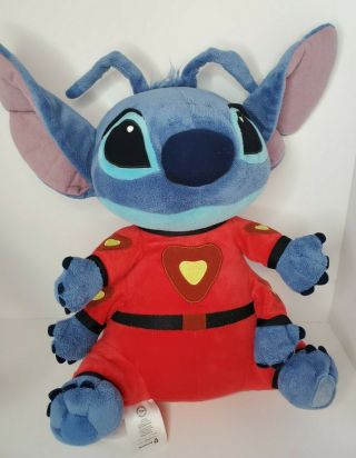 Disney Store Lilo & Stitch Plush Red Alien Space Suit 4 Arms 16 "