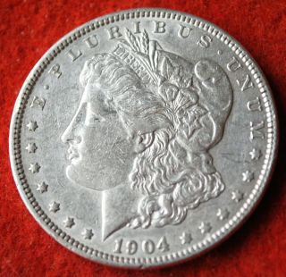 1904 Morgan Silver Dollar Au Bu U.  S.  Rare Key Coin 64 65 66