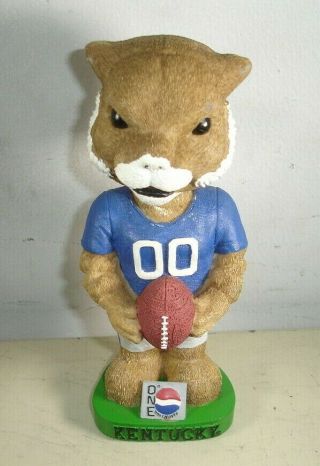 Kentucky Wildcats 7 " Football Mascot Bobble Head 00 Sponsored By Pepsi - Nm