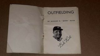 1934 Babe Ruth Quaker Oats Premium How To Play The Outfield 3