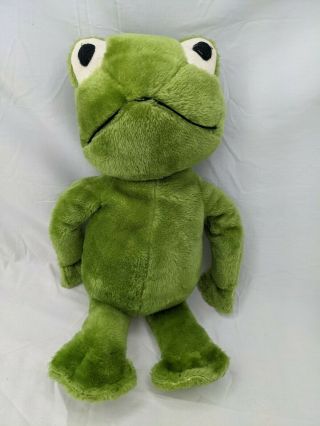Phineas Frog Toad Plush Green 19 " Determined Productions 1979 Stuffed Animal Toy