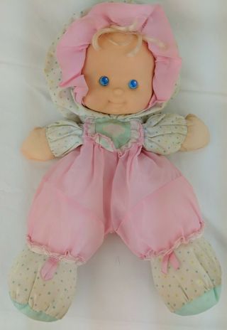 Vintage Fisher Price Pink Puffalump Kids Baby Doll 1990 Merri