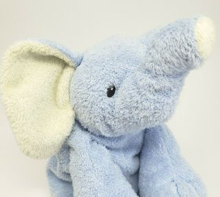 Ty Pluffies 2006 Blue & Creme Winks Baby Elephant Stuffed Animal Plush Toy