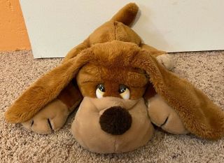 Vintage Russ Berrie & Co Samuel Brown Puppy Dog Stuffed Animal Plush Toy 18in