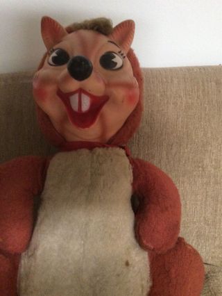 Vintage Rushton Rubber Face Beaver Plush Stuffed Animal 2