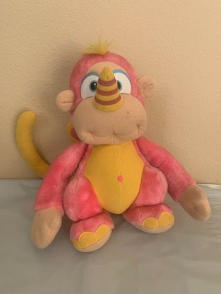 Vtg Hasbro Softies Rhinokey Plush Walt Disney Wuzzles 1984 Pink Monkey Rhino