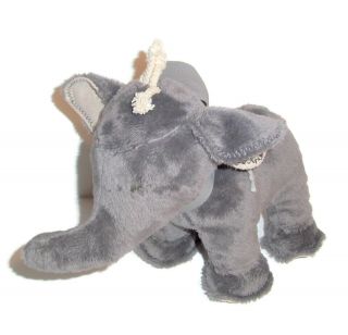 12 " Barefoot Dreams Gray Elephant Plush In The Wild Stuffed Animal Soft Lovey