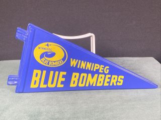 Vintage Cfl Winnipeg Blue Bombers Rare Canadian Football League Pennant (2)