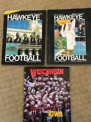 Vintage Iowa Hawkeyes Football Guide And Programs 1981