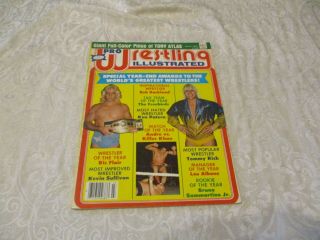Pro Wrestling Illustrated March 1982 Ric Flair Tommy Rich & Tony Atlas Pinup