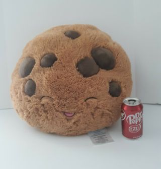 Squishable 18 " Smiling Chocolate Chip Cookie Plush Toy Pillow 2015 Happy Face
