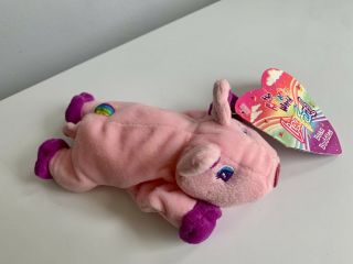 Lisa Frank Oinky The Pig Plush Toy Bean Bag 8 " 1998