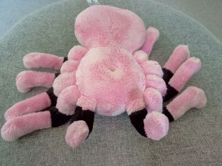 Suki Netty Large Spider Soft Plush Toy Tarantula Lil Peepers in Pink and Black 3