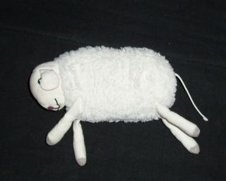 7 " Ikea White Leka Musical Lamb Sheep Soft Plush Small Stuffed Animal