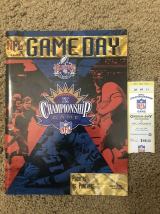 1996 Nfc Championship Game/ticket Stub,  Program/carolina Panther@green Bay Packer