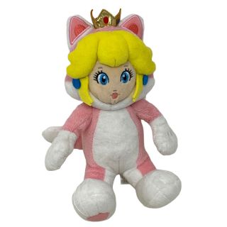 Nintendo Mario 3d World Cat Princess Peach Plush Soft Toy San - Ei 2014
