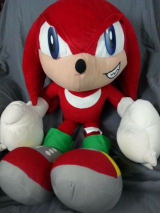 30 " Large Knuckles Sonic The Hedgehog Plush Stuffed Animal Sega Toy Network
