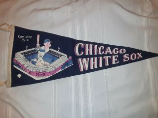 Vintage Chicago White Sox Comiskey Park Pennant