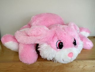 Dan Dee Large Floppy Pink Bunny Rabbit Cuddle Pillow Plush 28 
