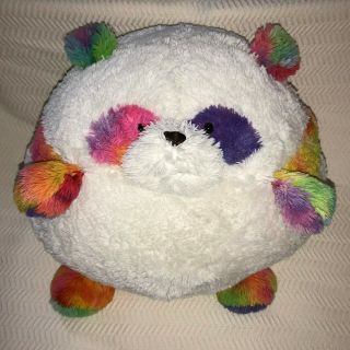 Squishable Prism Panda Pillow 15 " Large Round Rainbow Color Plush Stuffed Animal