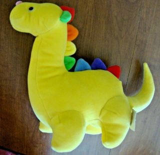 10 In Baby Gund TUTTI FRUITTI Yellow Dinosaur 