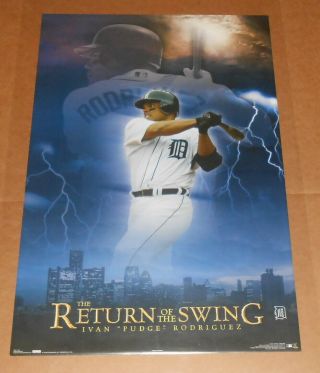The Return Of The Swing Ivan Rodriguez Poster 34x22 (lord Of The Rings) Detroit