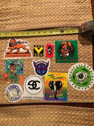 Nos 10 Vintage Skateboard Stickers 80’s Art Was In Effect Staab Good Times