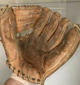 Vintage Wilson Bob Allison A2964 Baseball Glove Double Lock Web Snap Action