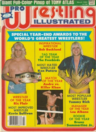 Pro Wrestling Illustrated March 1982 Ric Flair Tommy Rich Year End Awards Issue