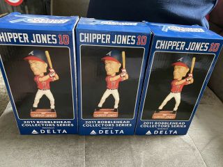 Chipper Jones Atlanta Braves 2011 Delta Bobblehead Collector 