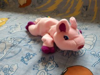 Lisa Frank Oinky The Pig Plush Toy Bean Bag 8 