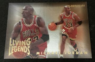 Michael Jordan Fleer Living Legends 93 - 94 Card 4 Of 6 Vf Nm