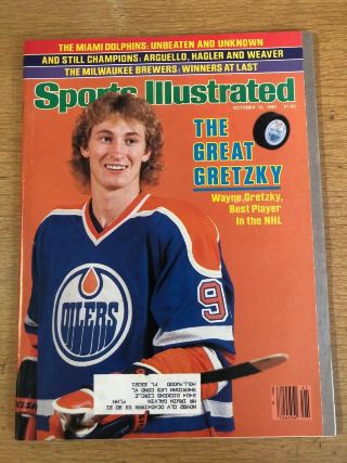Wayne Gretzky First Sports Illustrated Cover,  October 12,  1981