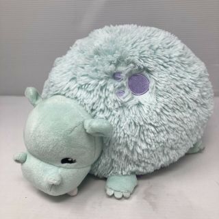 Squishable Mini Happy Hippo 7” Plush Retired Stuffed Animal Purple Green