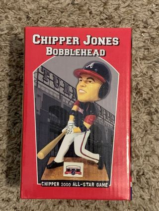 In Open Box Chipper Jones 2000 All - Star Game Bobblehead Sga