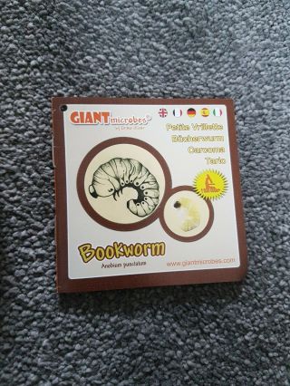 Giant Microbes Bookworm X 3 Inc Plastic Petri Dish 3