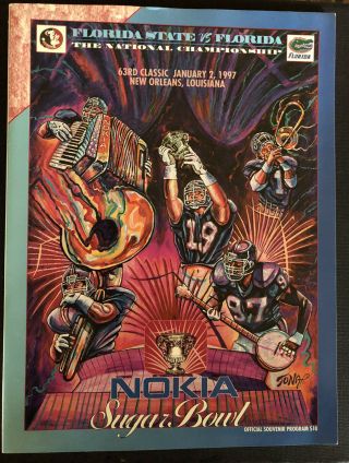 1997 Nokia Sugar Bowl Florida State Vs Florida National Championship