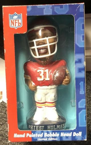 Kansas City Chiefs Priest Holmes Bobble Head In Package