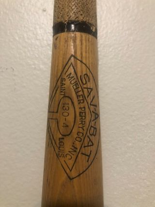 Vintage 50’s Sav - A - Bat 130 - 4 Baseball Bat Professional Mickey Mantle 34”