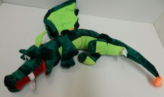 Classic Toy Company Green Dragon Winged Stuffed Animal Large Plush Toy