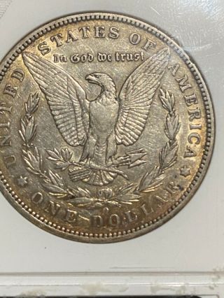 1896 - O $1 Morgan Silver Dollar Anacs Au50 Vam - 3 - Old Holder