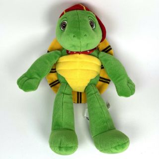 Vintage 1998 Franklin The Turtle Plush Stuffed Animal Character - 14” Rare