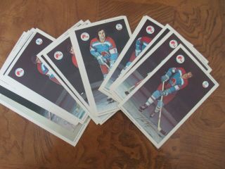 1972 - 73 Quebec Nordiques Hockey Set - Complete At 21 Postcards,  2 Bonus Hockey